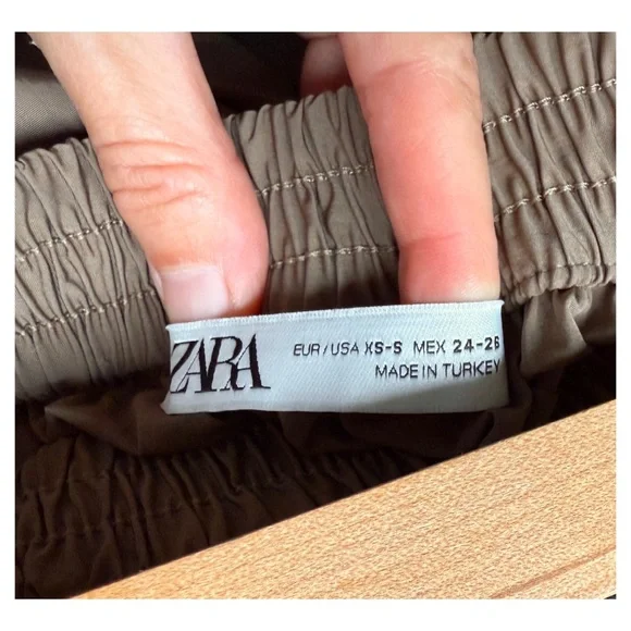 ZARA Olive Green Maxi Skirt - Picture 3 of 4